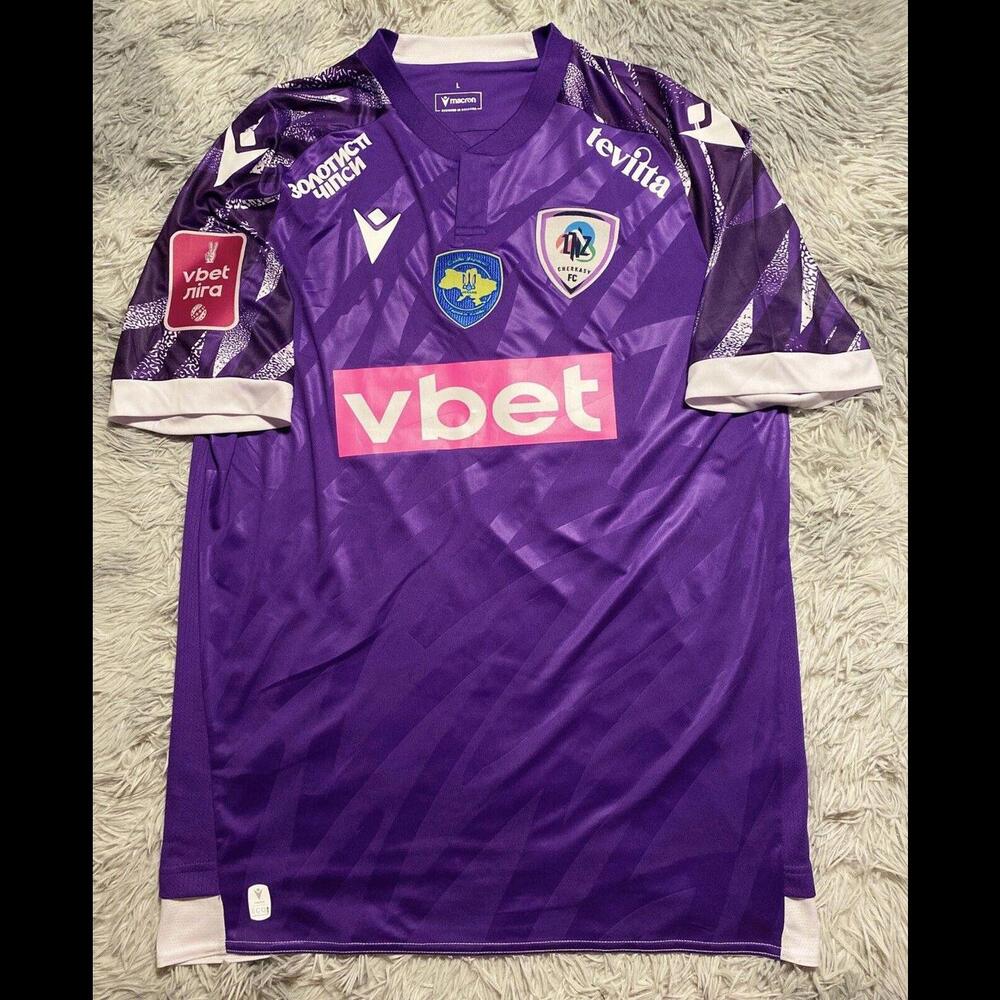FC LNZ CHERKASY 2023/24 Match Worn/SIGNED Jersey Photo Proof Ivan Tyschenko #27